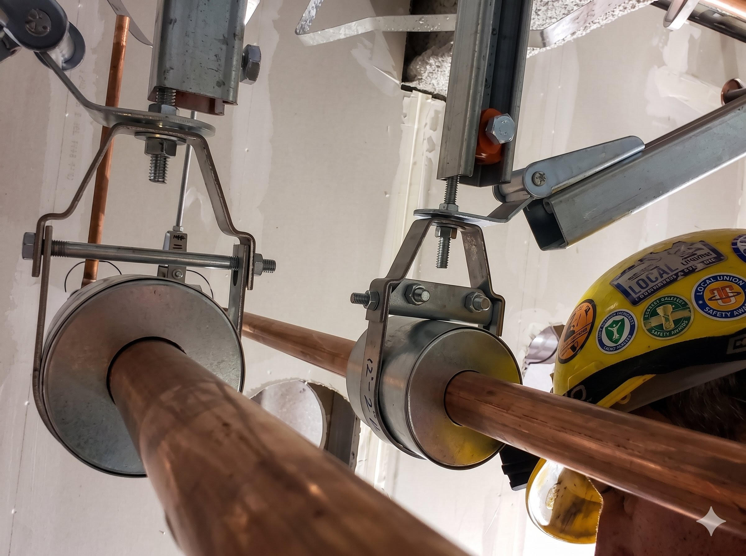 Wall-hung toilet rough-in
